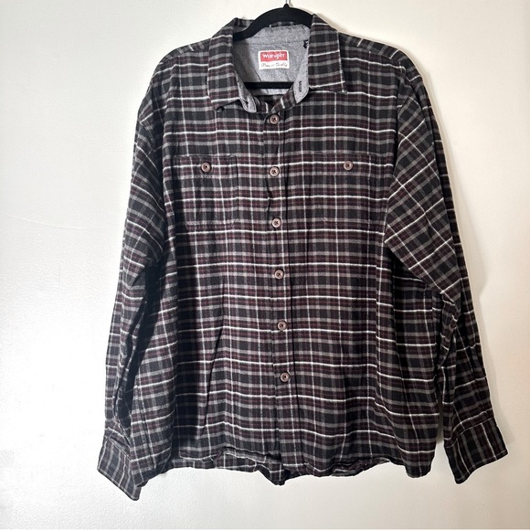 Wrangler Other - Wrangler Premium Quality Vintage Long Sleeve Flannel Western Plaid Shirt Sz 2XL